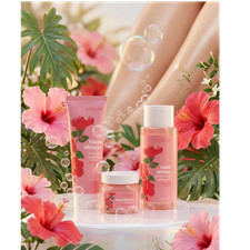 The Spathecary Island Hibiscus Bath Set - Balm, Scrub, Wash, Bubble Bath