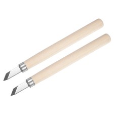 7.5mm High Speed Steel Big Right Diagonal Blade Wood Carving Knife 2pcs