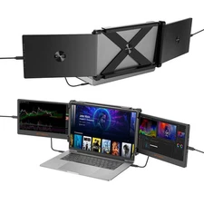 Dual Portable Monitor Tri Laptop Screen Extender Workstation for 13"-17.3"Laptop