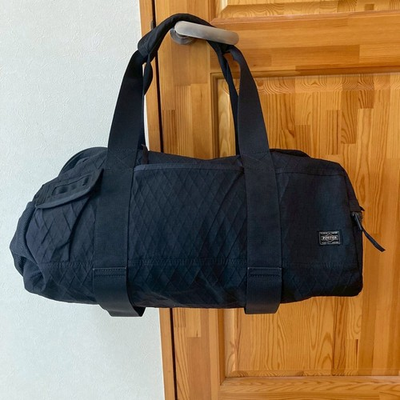 #ad #ad Used PORTER Yoshida Smoky daffle bag gymbag Black Nylon Authentic From Japan $114.00