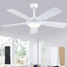 Ceiling Fans with Lights and Remote Modern Ceiling Fan with Light 46 Inch White