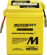 Motobatt MBT6N4 Battery Sealed Factory Activated