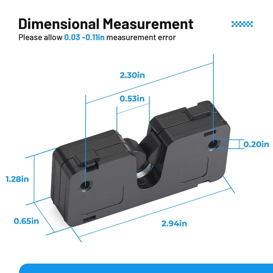 Paquete de 2 pestillos de puerta trasera 7081568 para Polaris BRUTUS HD HDPTO PRO XD LEV GEM Foto 3 de 4