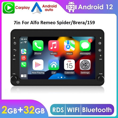 Android 12 para Alfa Romeo Spider Brera 159 WIFI Apple Carplay Radio GPS Navegación BT - Imagen 1 de 24