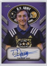 2017 Leaf Metal US Army All-American Bowl Tour Purple 1/1 Tucker Day Auto tg5
