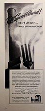 1941 Buell Dust Collectors Print Ad - Modern Equipment Full Speed Ahead