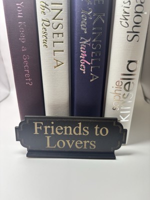 Personalisierte Buch Genre Schilder, freistehende Bücherregal Deko - EIN Schild