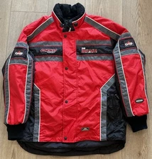 CHOKO Trail Breaker Mens Medium Snowmobile Red Jacket Quilted Puffer Insulated