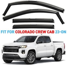 Side Window Deflectors Rain Guards for 23-27 Chevrolet (Chevy) Colorado Crew Cab