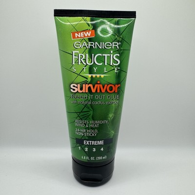 NEW Garnier Fructis Style Survivor Styling Glue Tough It Out 5 Extreme 6.8 oz