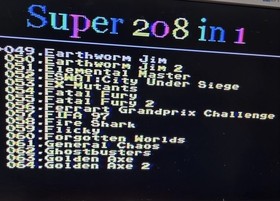 Mini Console classic 208 Build in Game.     (Classic Sega megadrive games)