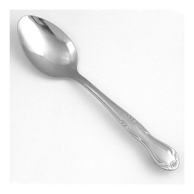 WALCO WL1107 Dessert Spoon,7 in L,Silver,PK24 6ARN7