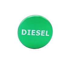 Fuel Cap Magnetic Billet Aluminum Green Compatible With 2013-2018 Dodge Ram
