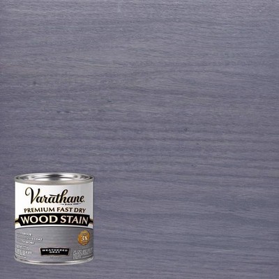 Varathane 269398 Weathered Gray 275 Sq Ft Coverage Fast Dry Wood Stain 1/2 Pt
