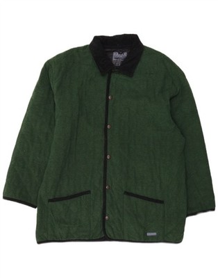 Vintage Herren Steppjacke UK 44 2XL Grün Polyester DD20