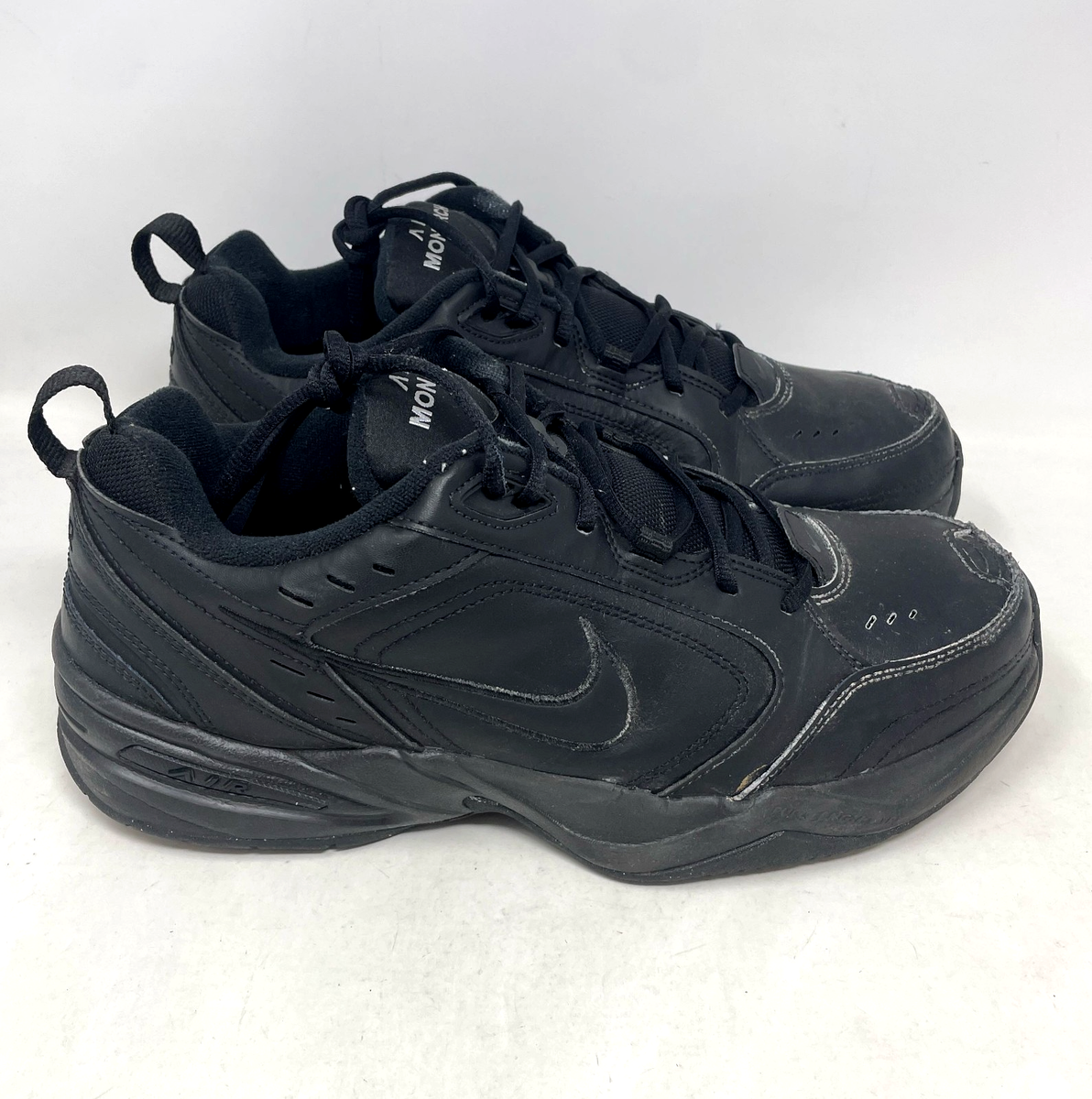 Nike Air Monarch IV 4E Extra Wide Men’s Cross Trainer Black/Black Size