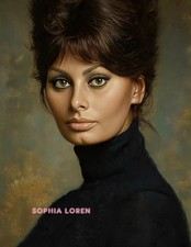 SOPHIA LOREN #327 COLORIZED PHOTO 11 X 8.5 SHIPS FREE