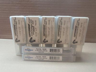 Hougen Copperhead Carbide Annular Cutter 5 pc 2 inch doc set with Pilot Pins