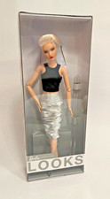 Barbie Signature Looks Model #8 Blonde Pixie Cut Black and Silver Outfit HCB78