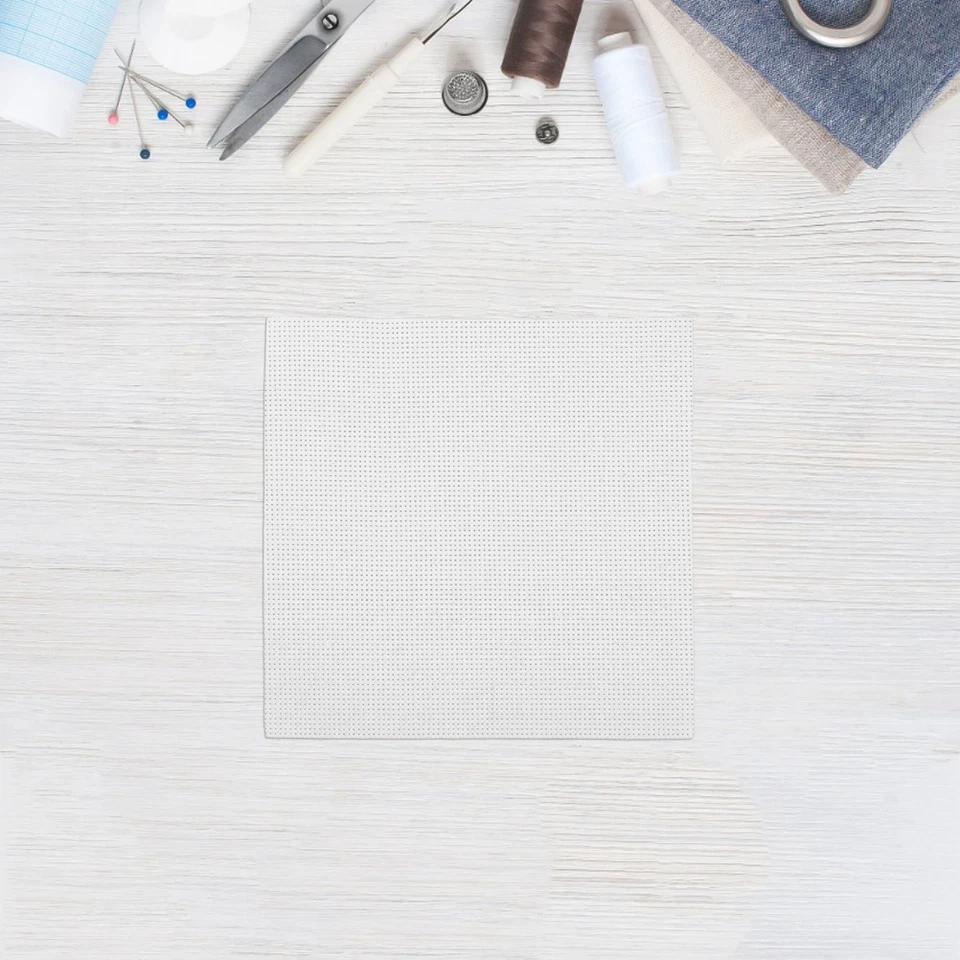  Lot de 10 tissus pour point de croix 11 ct - Tissu carré en coton pour - Photo 2/4