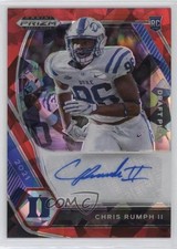 2021 Panini Prizm Draft Picks Red Ice Chris Rumph II #DPA-CRU Auto 17hq