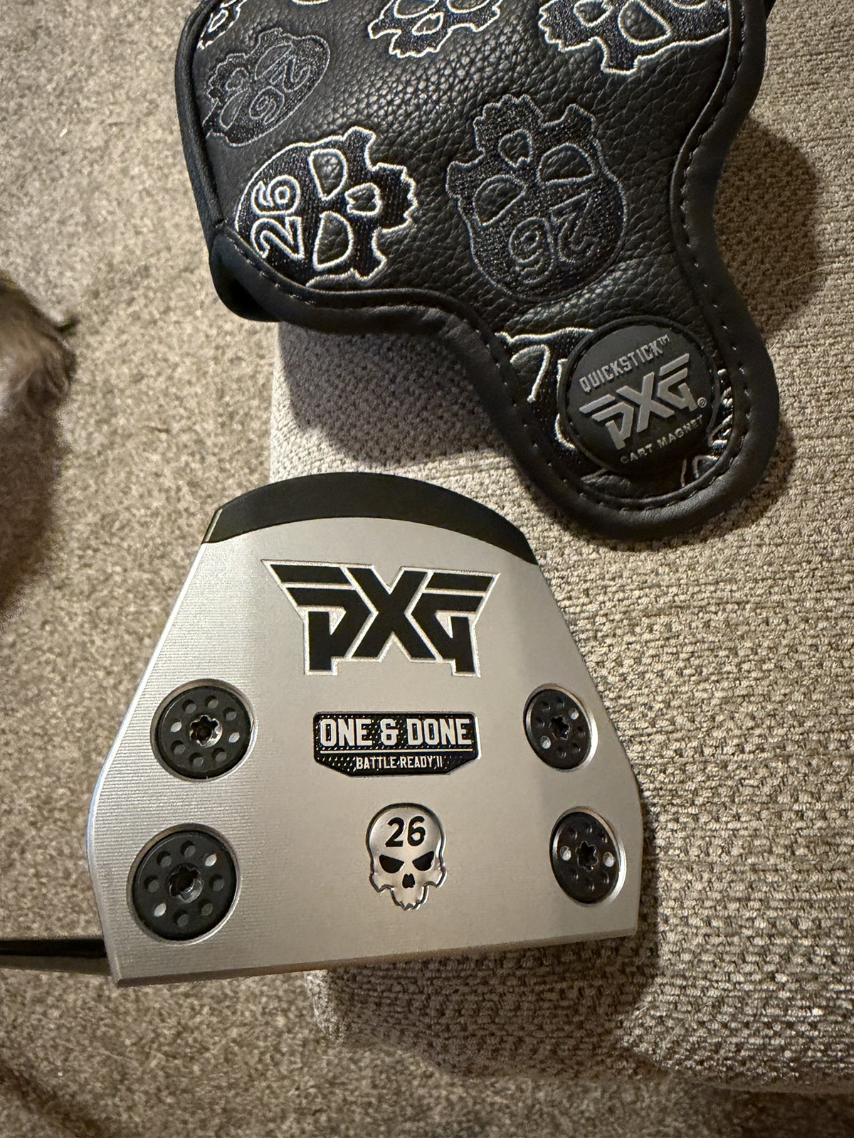 PXG 원앤던 배틀레디 II 2 퍼터, M16 그래파이트 샤프트, 34.75인치 (커버 포함)