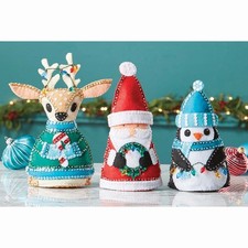 Herrschners  Winter Friends Shelf Sitters Felt  Sequin Kit
