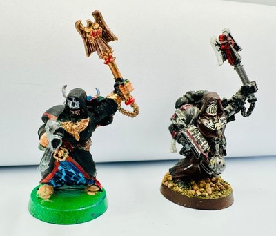 2x Warhammer 40k Metallfiguren, Deathwing Striker, Asmodai Master Of Repentance