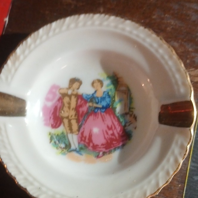 Vintage Porcelain Ashtray Made In Japan