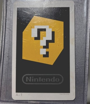 Question Mark Hatena Card 3DS AR A-1 Japanese Nintendo Japan B-3