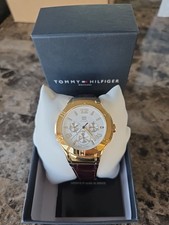 Correa de cuero para reloj Tommy Hilfiger para dama