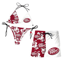 Dr Pepper Floral Swimwear Set, Print String B...