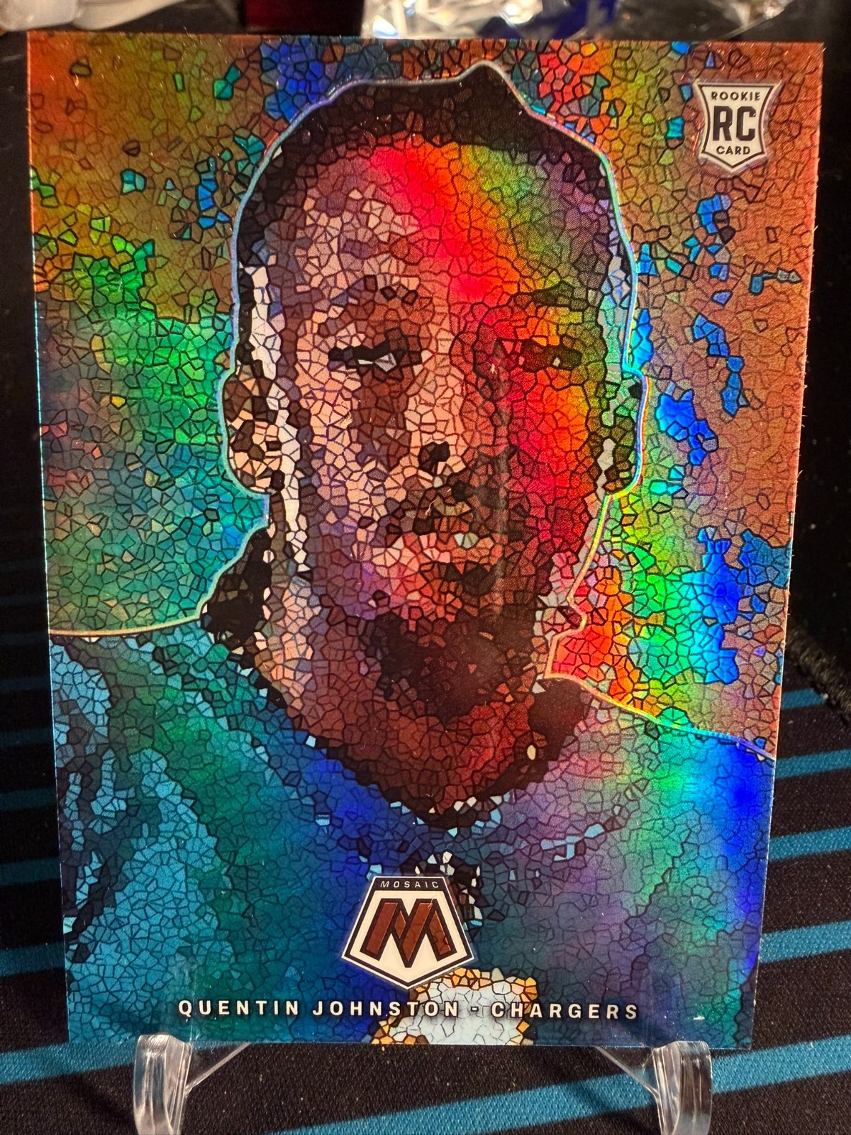🔥 2023 Mosaic Quentin Johnston Rookie Micro Mosaic Case Hit SSP – Chargers RC🔥