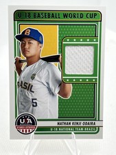 2023 Panini Stars & Stripes USA Baseball #U18-NO Nathan Kenji Odaira Patch A94