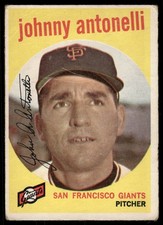 1959 Topps Johnny Antonelli #377 San Francisco Giants