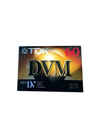 TDK DVM60  60 Min. Mini DV Digital Video Cassette NEW Factory Sealed