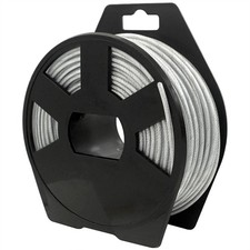 Round Metal Steel Trimmer Line Nylon Rope Reel 3mm x 27m String 0.12 Inch 1.03 per meter