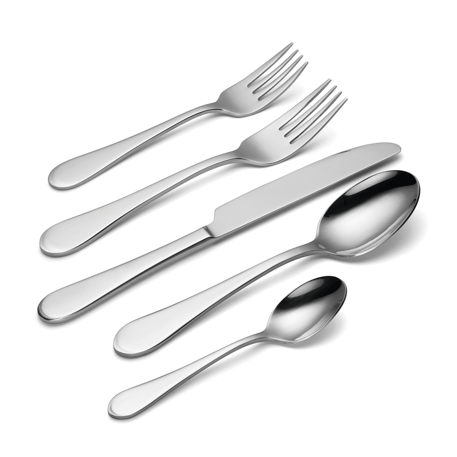 Icarus 45-Piece Flatware Set, Service for 8, Silver