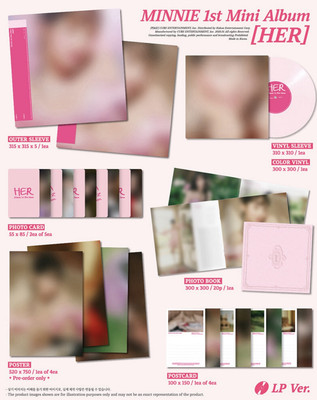 Minnie - HER LP Vinyl 1st Mini Album New SEALED (G)I-DLE G idle