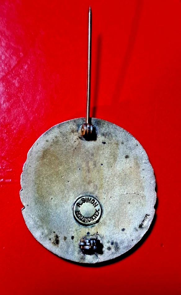 Insignia obsoleta de escudo de guardabosques de Texas del comisionado de bebidas alcohólicas de la década de 1930 Foto 4 de 4