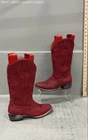 Silver Canyon Women's Red Synthetic Western Cowboy Boots Size 8