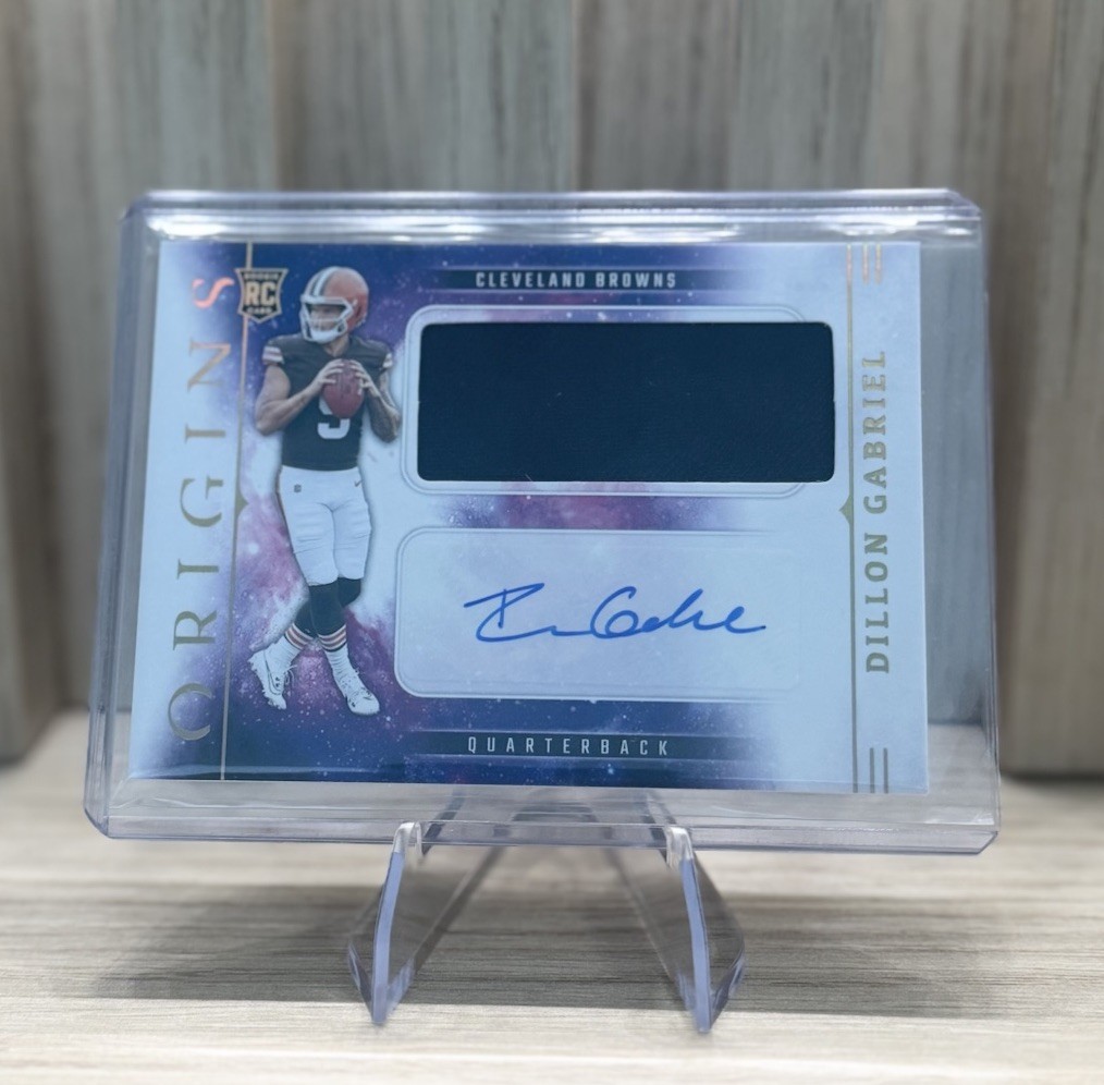 2025 Panini Origins Dillon Gabriel RPA RC #RJJ-DGL Rookie Patch Auto Browns 🔥