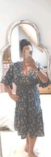 Vintage Style Floral Dress..large Elasticated Band Under Breast very flattering.