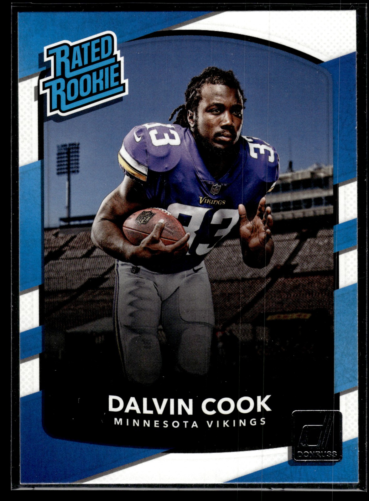 Dalvin Cook 2017 Donruss Rated Rookie B Card #343