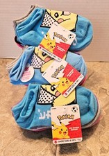 Girls Pok mon Socks No Show Size Small Total of 20 Pair New Tags 2 Packs 6 8