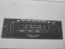 BECKER EUROPA CASSETTE 588 SERVICEMANUAL AUTORADIO REPARATURANLEITUNG SCHALTPLAN