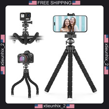 Phone Tripod with Wireless Remote, Flexible Stand for Cameras GoPro