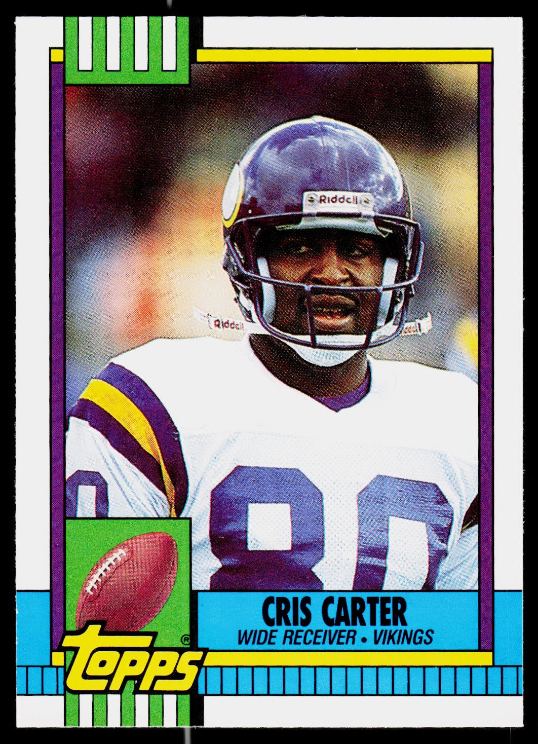 Cris Carter, 1990 Topps Traded, #19T, Minnesota Vikings,