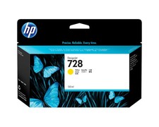 HP 728 130-ml Yellow DesignJet Ink Cartridge