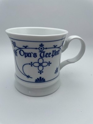 Indian Blue Julius Lange Kahla Opa's Tee Pott Mug 12oz By Kauger Cup Rare C97